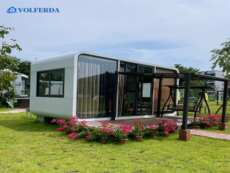 DIY 2 bedroom container homes technologies in Miami art deco style